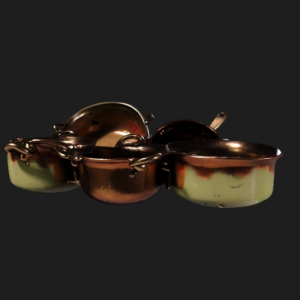 Vintage Copper Cookware Set